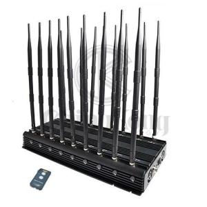 Cheap Wireless Signal Mobile Phone Jamming Device Output Power 42Watt With Infrared Control for sale