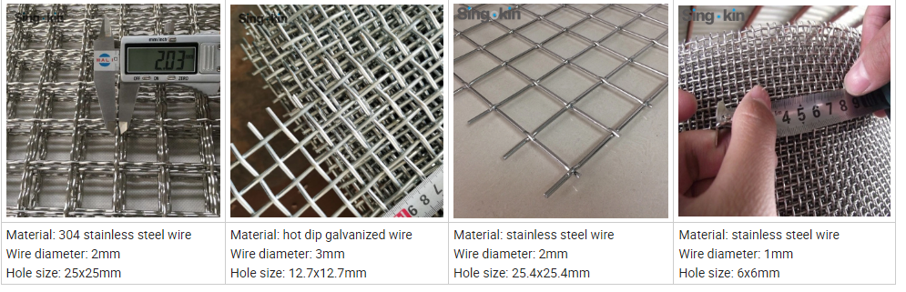 Black Iron Square 6.0 Mm Crimped Woven Wire Mesh Panel For Pig Raising