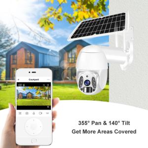 Wireless 3mp Tuya Smartlife App Remote View Hd Cctv Solar Camera 10w Solar Panel