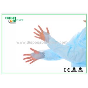 Cheap Disposable Medical CPE Isolation Gown With Thumb Cuff for sale