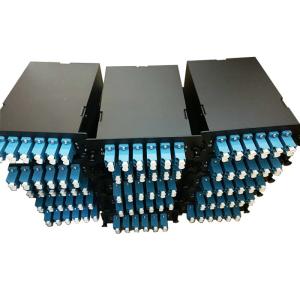 12 / 24 Core Multimode OM3 OM4 MPO MTP Cassettes Male To LC Duplex Fiber
