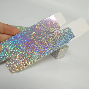 Holographic Paper Box Packagings 2.5x2.5x8.5cm Size Cosmetic Packages For Lip