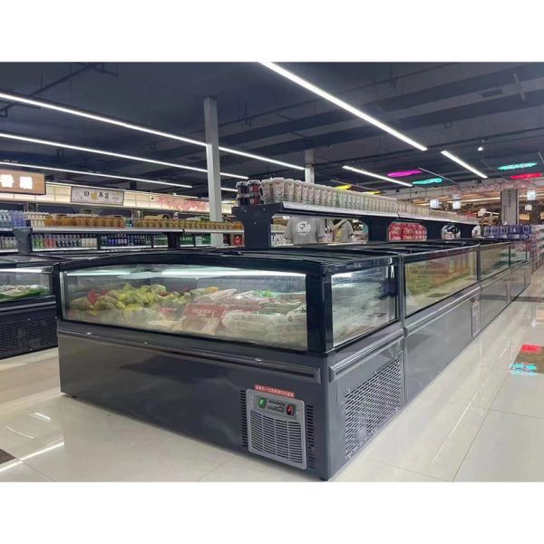 Quality Efficiently Store and Showcase Frozen Products with Seeble Supermarket Island Freezer wholesale