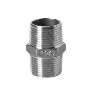 China US 1/Piece Thread Distribution 1/2 Stainless Steel 304 Pipe Fitting Screw Hex Nipple on sale