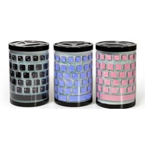 Wired USB Foldable Silicone Rubber Keyboard Slim Roll Up Travel Portable