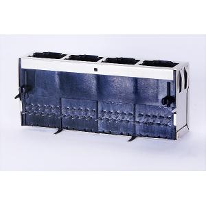 1X4 1000BaseT Multi-port RJ45 MagJack No LEDs With Tab Down 0813-1X4T-23-F