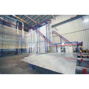 China Natural Gas Heating Vertical Powder Coating Line PLC Control on sale