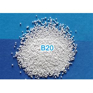 China B20 Size 600 - 850 μm Ceramic Bead Blasting 3.85g/cm3 Density 700HV Hardness on sale