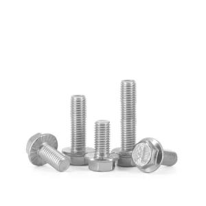Cheap M10 Flange Head Bolt with Hexagon Din6921 and Custom Standard Made of Stainless Steel for sale