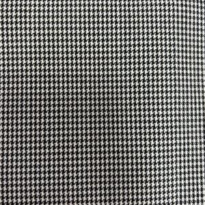 Polyester Rayon Spandex Bird Check Yarn-Dyed Fabric for Garment