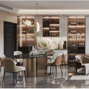 Complete Solid Wood Kitchen Cabinet Design in Popular French Style with Blum