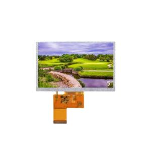 TTL TFT LCD Display 5 Inch TFT LCD Panels 800x480 Resolution With Touch Screen