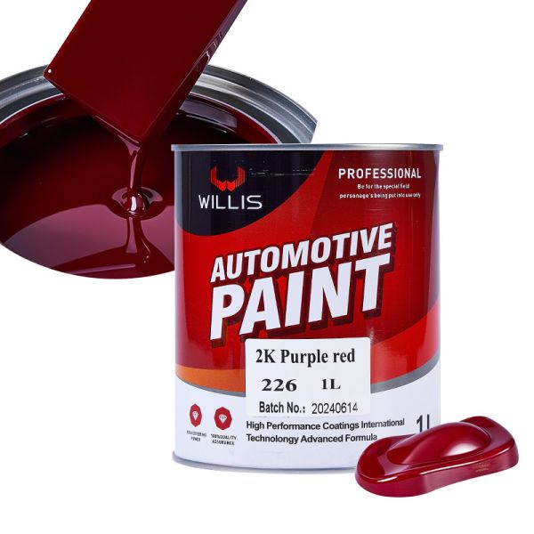 Quick Drying Auto Body Metal Filler 2K Purple Red Auto Paint 2k Spray Paint