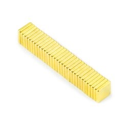 N42 F5x4x1mm Gold Coating Neodymium Magnet Block Neodymium Magnets