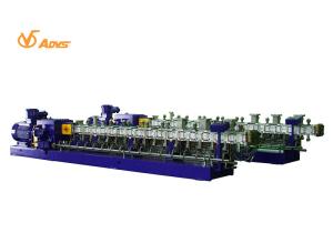 Cheap Polymer Devolatilization Counter Rotating Twin Screw Extruder For Reactive Extrusion for sale
