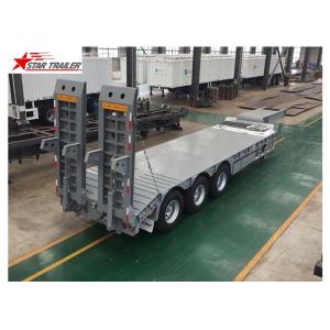 Rust Prevention Low Loader Semi Trailer With Dual Line Braking System
