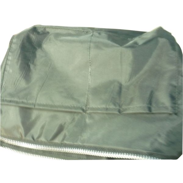 Black Nylon Silvery Plastic Zipper Customized Reusable Carrier Bags