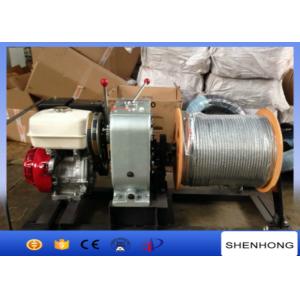 HONDA Gas Engine Wire Rope Capstan Hoist / Cable Pulling Winch For Line