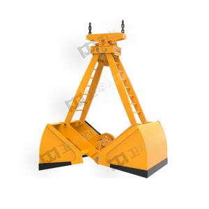 Cheap OEM Steel Bulk Cargo Clamshell Grab Bucket 5.0m³ 8.0m³ Remote Control for sale
