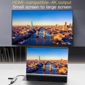 Type C Type-C Hub Multi Function Adapter for Charging Data Transfer and Video