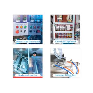 220mm 220kg Shampoo Ketchup Sachet Automatic Liquid Packing Machine 60HZ