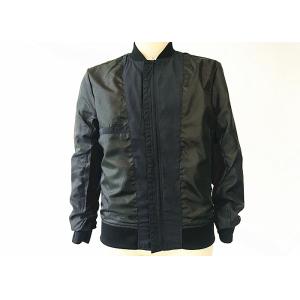 Mens Navy Blue Bomber Jacket With Tape On Front Chest Exstreamed On Sleeve
