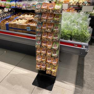 Knockdown Powder Wing Metal Wire Display Racks With U Shape