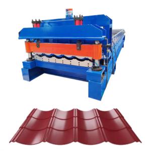 New Design Metal Glazed Tile Roll Forming Machine For 0.3-0.8mm Bamboo Color