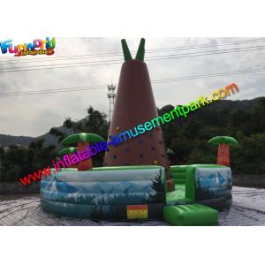 Customized Inflatable Climbing Wall , inflatable rock wall With Jungle