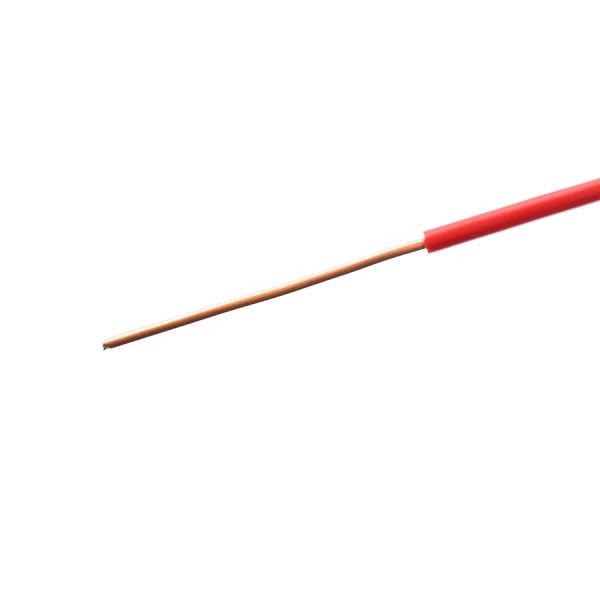 300/500V PVC Insulation Solid Core BV 1X0.5mm2 Red Electrical Wire for Powering Appliances