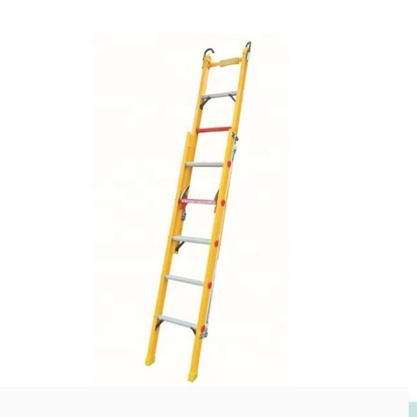Quality 12m 15m Safety Fiberglass Step Ladder With EN 131 Certificated Multipurpose wholesale