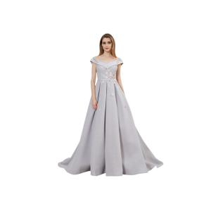 Customize High End Muslim Ball Gowns Dresses With Sleeves Chiffon Fabric