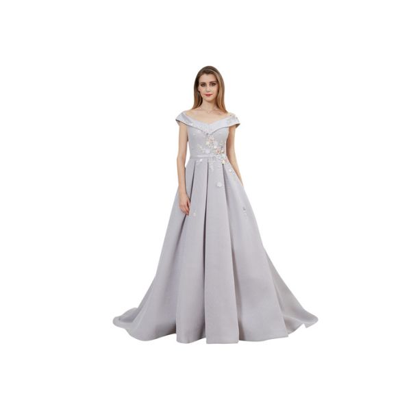 Quality Customize High End Muslim Ball Gowns Dresses With Sleeves Chiffon Fabric wholesale