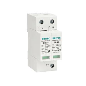 BR-20 1P+1 40kA Singel Phase Type 2 Surge Protection Device surge Arrester Spd