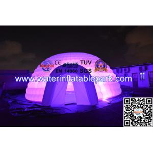 Waterproof LED Inflatable Igloo Tent , Lighting Inflatable Bar Tent