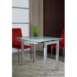 China Fashionable 1200mm Length Glass Extendable Dining Table With Euro Style DT-944 on sale