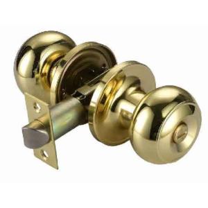 Changeable Square Corner Faceplate Knob Door Lock with Antitheft Standard A and Full Lip D-shape Strike