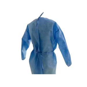 Polypropylene Disposable Isolation Gown Blue Surgeon Operating Non - Irritating