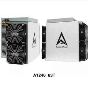 3425W 83th/S Canaan Avalonminer 1246 BTC Coin SHA256 Algorithm