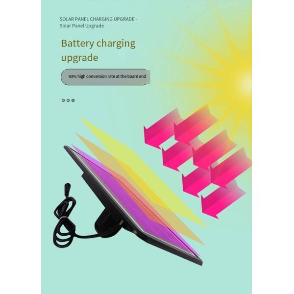 Intelligent color light wiring free solar eave light 10 meters 20 lamp set with built-in lithium battery