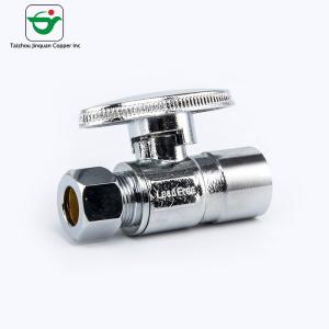 Oval Handle Chrome Finishing CPVC Brass Stop Valve