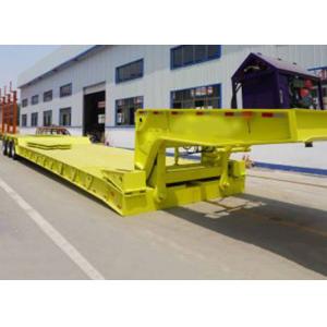 3/4/5 Axle 60 Ton Gooseneck Heavy Duty Semi Trailer Customized Size Low Bed