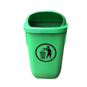 50L plastic dustbin garbage waste bins trash can for the street types of waste