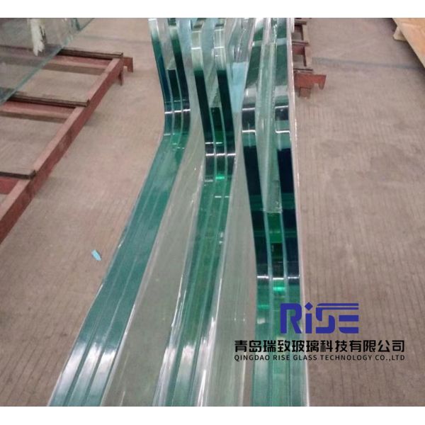 Quality Anti impact Laminated Curved Tempered Glass With Holes notches And PVB Laminating wholesale