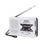 ABS Plastic Material AM FM Radio Receiver with Built-in Speaker and Cord for