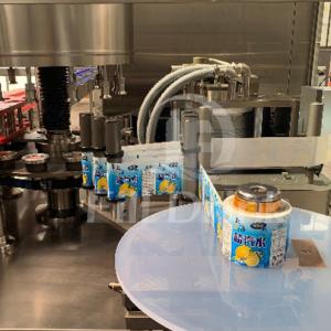 Drink Water Bottle Labeling Equipment OPP Circle Hot Melt Glue Labeling Machine