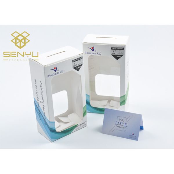 Quality Phone Accessories Packaging White Window Full Color Printed Customized wholesale
