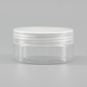 PET Cylinder 100ml Empty Transparent Cosmetic Jars