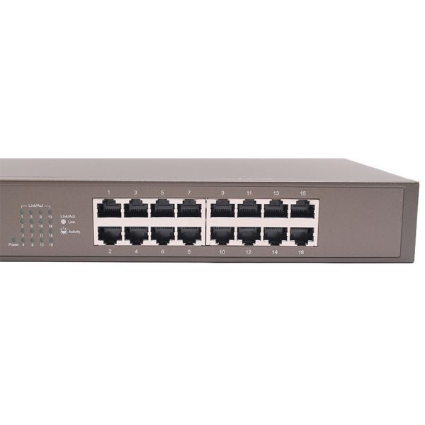 16 Ports Gigabit Ethernet Switch Fast Network 10/100/1000 Mbps Auto-negotiation RJ45 TEG1016D for speed and Connectivity