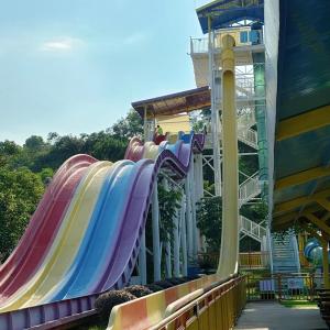 China Fever Level Fiber Glass Slides Fiberglass Water + Water Parks Toboggan on sale